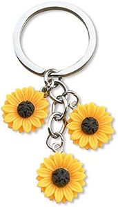 Sunflower Keychains Gifts for Women Girls Sunflower Keychain Accessories Party Favors Christmas Birthday Gifts for Mom Daughter Best Friend Sunflower Themed Gifts for Women Sunflower Lovers