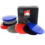 G.B.S Pocket Palm Combs Multicolored Soft Portable Pocket Brush Shampoo & Massager Hair Brush Comb, Camping or Bag-Packing Gym, Office, Car & Home Portable, Durable Material Thick Bristles Pack of 12