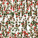 Foraineam 10 Pack 82 Feet Artificial Rose Vine Hanging Flower Garland Fake Roses Flowers Plants Ivy String Home Hotel Office Wedding Party Garden Décor