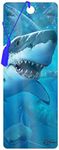 3D LiveLife Bookmark - Great White Delight from Deluxebase. A Shark Bookmark with lenticular 3D Artwork Licensed from Renowned Artist Jerry LoFaro