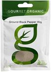 Gourmet Organic Herbs Ground Pepper Black 40 g