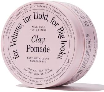 Firsthand Supply Clay Pomade - Clean & Non-toxic Hair Care Ingredients - Long Lasting & Easy to Restyle - 3oz (88ml)