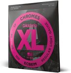 D'Addario ECB81M Chromes Bass Guitar Strings, Light, 45-100, Medium Scale