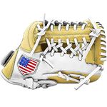 Hit Run Steal All American Professional Softball Glove - Right Handed Fielding Glove - Size 12 Inch for Adult and Youth Players