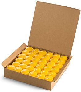 Votive Citronella Scented Candles 15 Hours - Summer Yellow - Set of 36