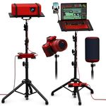 Projector Tripod Stand, Height Adjustable 26" to 59" & Floor Projector Stand, Portable Laptop Stand, Camera & Light & Ball Head Stand – Well-Made, Easy-to-Adjust, DJ Rack & Music or Movie stand