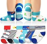 ELUTONG Baby Boys Terry Socks with 