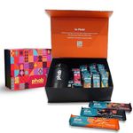 Phab Healthy Celebration Diwali Gift Box with Protein shaker, 2Pcs. 10g Protein Bars, 3Pcs. 11g Protein Bars, 3Pcs. Granola Bars, 3Pcs. Millet Wafer | Healthy Protein Gifts for Diwali Fitness Hamper