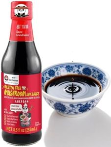 Pure Artisan Mushroom Dark Soy Sauce: Chinese Handmade, Naturally Brewed & Gluten-Free – No Additives, Non-GMO – Rich Mushroom Umami Flavor for Braising, Stir-Frying, Sushi, Salads & More (8.5 oz Bottle | 1 Pack) – Sauce Grandmaster
