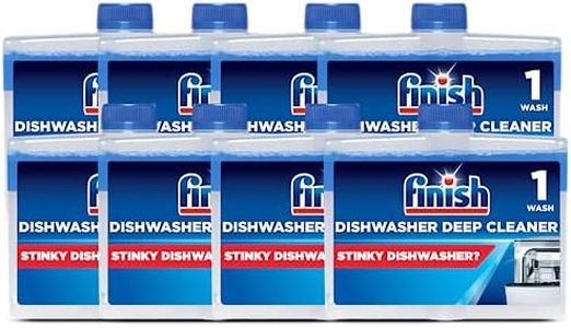 Finish Dishwasher Machine Cleaner | Original | Pack of 8, 250ml Each |Deep Cleans and Helps to prolong life of your dishwasher