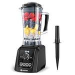 Amzchef Professional Blenders for Kitchen, 2000 Watts Home and Commercial Blender with Timer, Innovative LED Panel, 8 Functions for Smoothies