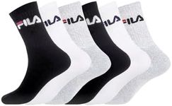 Fila Men's FILA/AM/TNX6 Sport Socks, Multicolour, 43/46 (Pack of 6)