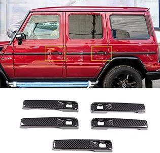 taruisixt for Mercedes Benz G Class 2004-2018 W463 Real Carbon Fiber Auto Exterior Door Handle Trim Cover Decoration Car Accessories