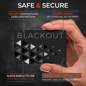 AKIELO Blackout RFID Blocking Card 2-Pack – Contactless Protection
