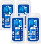Saillong 4 Pack 1.4oz Marine Boat Air Horn, Loud Air Horns for Safety, Mini Small Blow Fog Bear Horn, Meet Coast Guard, Emergency Use for Marine Boating Sporting Events Outdoor Alarm
