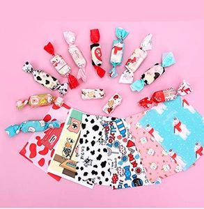 BBJ Candy Wrappers for Caramels Wax Coating Lovely Printed Colored Wax Paper Wrapping Sheets Bulk for Homemade Candy, Nougat, Taffy, Chocolate, Non-Stick and Stay Twisting, 1000 Counts, 3.5x5 Inch