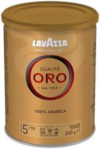 LAVAZZA - Café Moulu Qualità Oro - Café italien - 100 % Arabica - Équilibré & Aromatique - Intensité 5 - Boîte Métal de 250 g