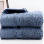 Bathroom Hand Towels,14 x 30 Inch Bathroom Towels Set of 2, Ultra Thick&Soft and Highly Absorbent Face Hand Towel for Bathroom, Durable Hand Towel for Bath, Home, Camping, Gym (2Pack Navy)