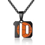 ZRAY Basketball Number Necklace for