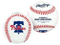 Rawlings MLB Philadelphia Phillies Team Logo Baseball, White, 1