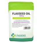 Lindens Flaxseed Oil 1000mg 3-Pack 270 Capsules Omega 3 6 9 Flax Linseed Oil