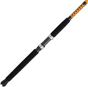 Ugly Stik Bigwater Spinning Fishing Rod,Black/Red/Yellow