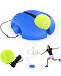 Honest Enterprise Tennis Trainer Rebound Ball with String Solo Tennis Trainer Set Self Tennis Practice Ball with String Cricket Trainer Rebound Ball with Rope Fill Sand or Water. (Style 2)