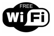 Wifi Free Sticker Decal Internet Sign Cafe, Bar, Club, Office, Shop x 1