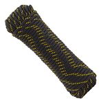 Built Industrial 3/8 Inch x 100 Ft Diamond Braided Rope for Knot Tying Practice, Camping, Boats, Trailer Tie Down (Polyester)