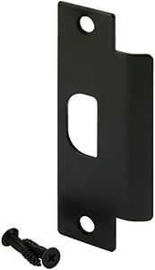 Prime-Line U 11450 Door Strike, Stainless Steel, Commercial, ASA, Matte Black Finish (Single Pack)