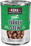 KOHA Minimal Ingredient Turkey Stew for Dogs, High Protein Limited Ingredient Dog Food, 12.7oz Cans (Case of 12)
