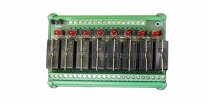 AUTORICH MAKE Relay Card 1 C/O 8 Channel,24V DC RED LED WITH OMRON RELAY 12amp.