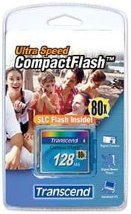 Transcend 128mb Compactflash Memory Card 128 MB Compact Flash Memory Card CF Type I