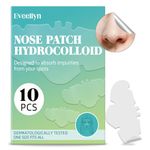 Eveellyn nose strips, Hydrocolloid blackhead remover strips, Pore Strips to Unclog and Shrink Pores, Deep Cleansing Blackhead Remover Strips for Women Men (10 Count)