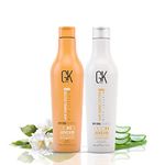 GK Hair Global Keratin UV Color Shield Shampoo And Conditioner 240 ml - Deep Cleansing Color & Sun Heat Protection For Color Treated Dry Damage Frizzy Hair - Sulfate Free