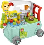 Fisher-Price Laugh & Learn 3-in-1 On-the-Go Camper - English & French Edition, musical push-along walker and activity center