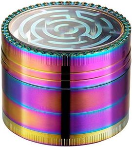 LIHAO Grinder Creativo Metallo Forma del Labirinto Erba Trita in 4 Parti - Diametro: 5.2 cm