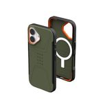 URBAN ARMOR GEAR UAG Designed for iPhone 16 Case 6.1" Civilian - Compatible with MagSafe Charging Rugged Slim Sleek Shockproof Anti-Slip Military Grade Protective Cover, Olive Drab