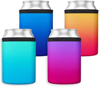 TahoeBay Ombre Cooler Sleeves for Cans and Bottles - Memory Foam (4-Pack) (Standard Can)