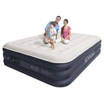 SENNOUL Air Mattress Queen with Built in Pump - Upgraded Inflatable Mattress, 2 Mins Quick Self Inflating with Double Air Chamber,16"/650lbs Max Matelas Gonflable, for Camping,Home,Portable Travel