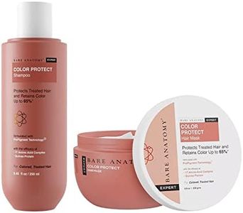 Bare Anatomy Color Protect Shampoo + Hair Mask Kit for Coloured and Treated Hair | Provides 8 Weeks of Protection, Contains 17 Amino Acid Complex & Quinoa Protein, For Dry & Frizzy Hair, 250ml + 250g
