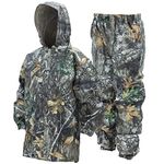 FROGG TOGGS Youth Polly Woggs Waterproof Breathable Rain Suit, Realtree Edge, Large