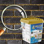 Delgon Laticare Premium Sparkle/Glitter Epoxy Tile Grout 1Kg (Golden Translucent - 100) (Crushed Glass Crystals + Sparkle)