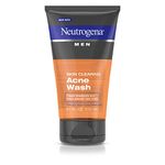 Neutrogena, Men Skin Clearing Daily Acne Face Wash with Salicylic Acid Acne Treatment NonComedogenic Facial Cleanser to Treat Prevent Breakouts, 150 millilitre (hfs-koi-zk-a3663)