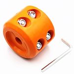 Winch Stopper Winch Cable Hook Rubber Stopper with Allen Wrench for ATV UTV Synthetic Winch Rope (Orange 1Pcs)