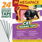 Panther Armor Cat Scratch Deterrent Tape – Double Sided Sofa Anti Scratching Sticky Tape – Couch Corner Anti Cat Scratch Furniture Protectors from Cats - Cat Couch Protector - Couch Protector for Cats