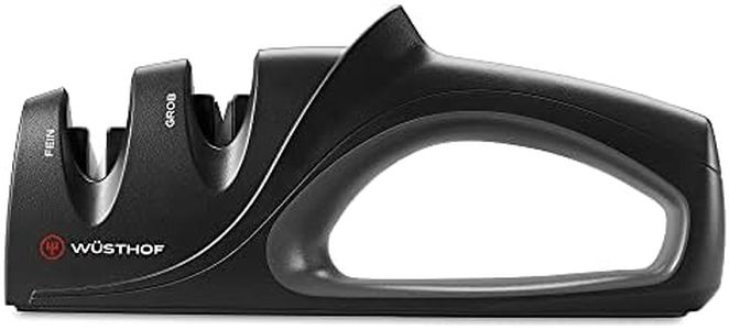 Wusthof 2-Stage Pull Through Knife Sharpener Black