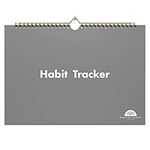 Habit Tracker by Bright Day, Wall Hanging Fitness Journal Planner and Activity Recorder, 8 x 10 Inch