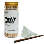 PaNt | 50 Pack | 110mm pre-Rolled Cones King Size | Natural Cones Rolling Papers with Tips & Funnel Loader & poking Stick