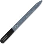 Deborah Lippmann Nail File | Emery Board for Manicure, Pedicure, Buffering | Fine Diamond Ceramic, Stainless Steel Reusable Fingernail Tool | 5-Inch